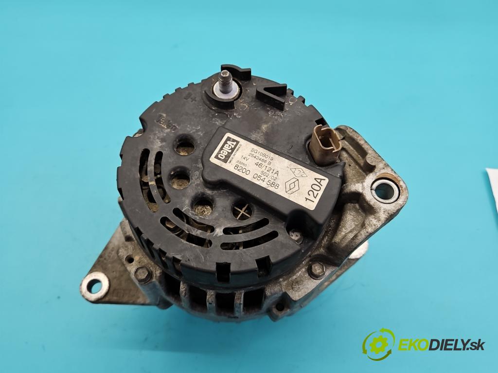 Renault Scenic I 1996-2003 1.9 dci 102 HP manual 75 kW 1870 cm3 5- Alternator 8200054588 (Alternátor)