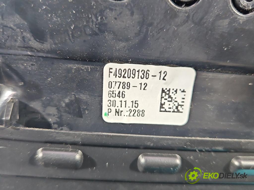 Bmw 5 F10 2010-2017 2.0d 218 HP automatic 160 kW 1995 cm3 5- Mřížka: kúrenia stredová 16828110 (Mriežka kúrenia (fukár))