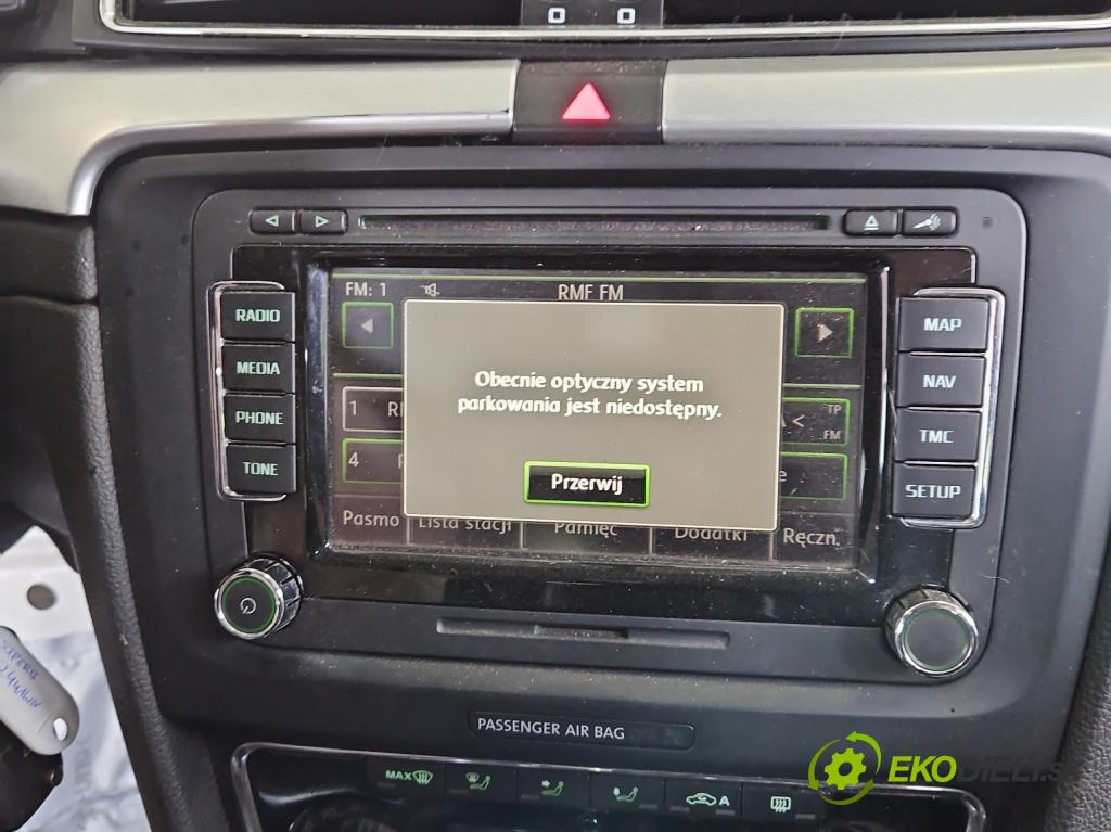 Skoda Superb II 2008-2015 2.0 tdi 170 HP automatic 125 kW 1968 cm3 5- Radio originál 3T0035686N