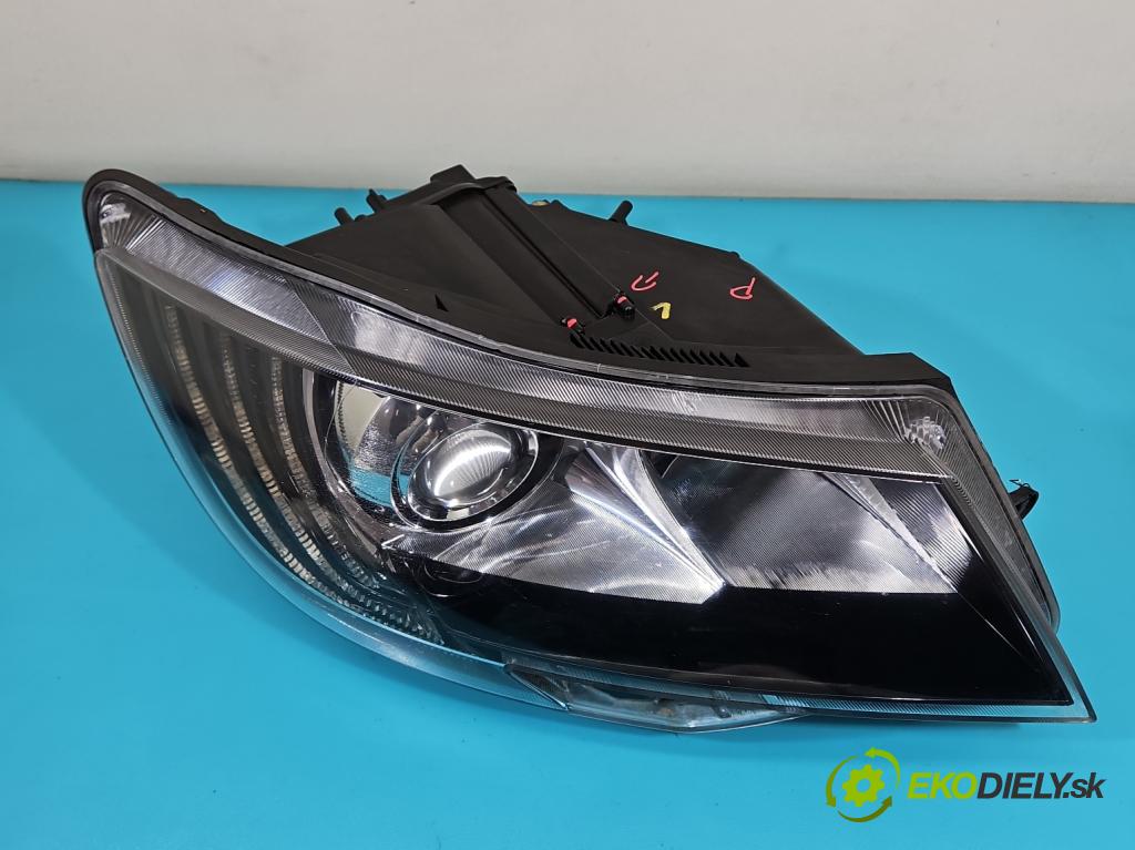 Skoda Superb II 2008-2015 2.0 tdi 170 HP automatic 125 kW 1968 cm3 5- Reflektor: pravý 3T1941016H (Svetlo predné pravé)