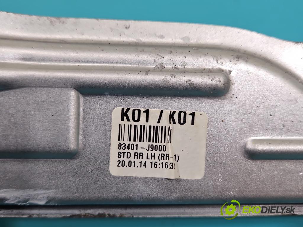 Hyundai Kona 2017-2023 1.0 120 hp manual 88,3 kW 998 cm3 5- mechanismus stahování zadní levý 82460J9000