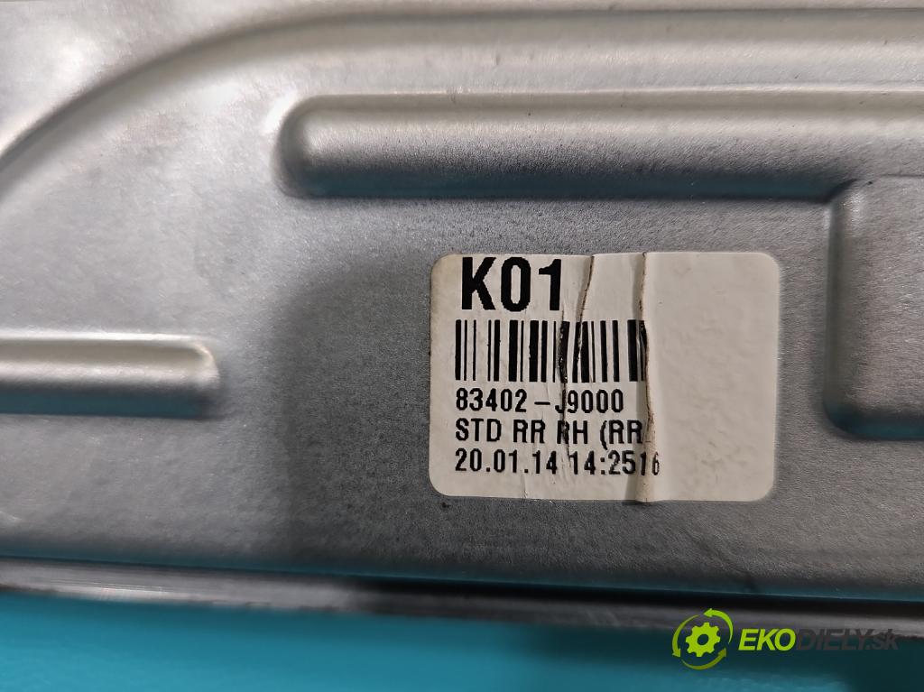 Hyundai Kona 2017-2023 1.0 120 HP manual 88,3 kW 998 cm3 5- mechanizmus okna zadné pravý 82450J9000