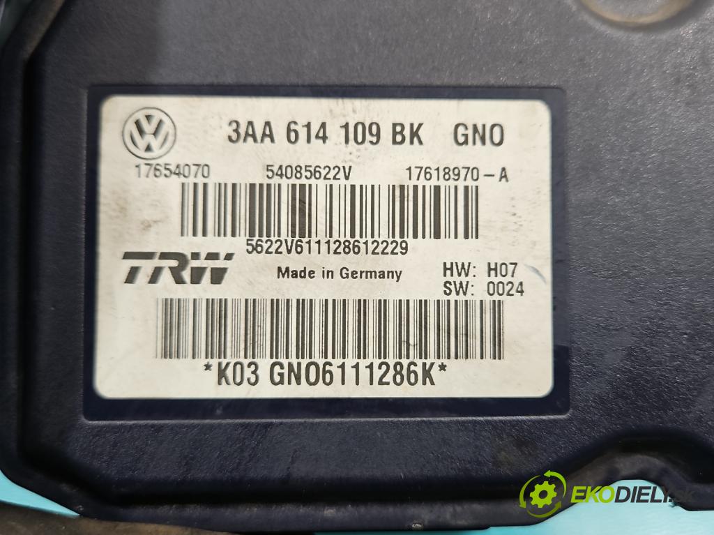Vw Passat CC 2008-2016 2.0 tdi 140 hp automatic 103 kW 1968 cm3 4- čerpadlo abs 3AA614109BK (Pumpy brzdové)