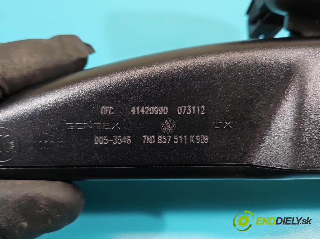 Vw Passat CC 2008-2016 2.0 tdi 140 HP automatic 103 kW 1968 cm3 4- zrkadlo uvnitř: 7N0857511K (Spätné zrkadlo vnútorné)