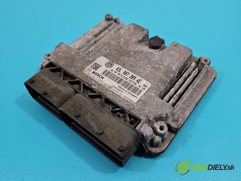 Vw Passat CC 2008-2016 2.0 tdi 140 HP automatic 103 kW 1968 cm3 4- riadiaca jednotka motora 03L907309AE