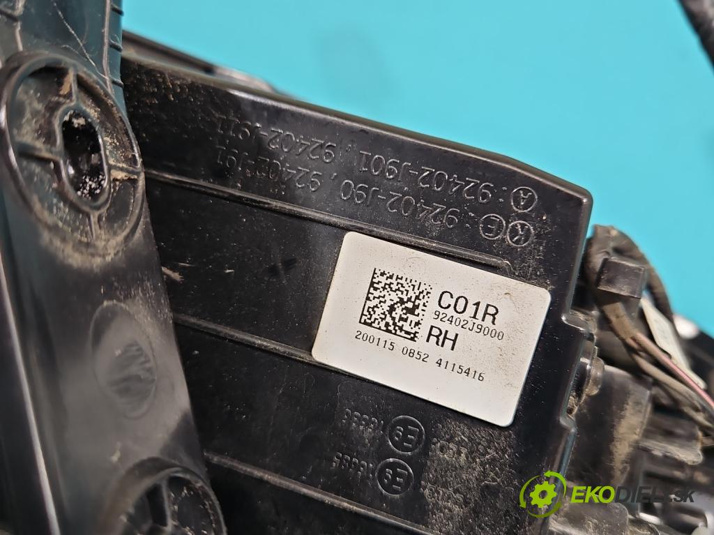 Hyundai Kona I 2017-2023 1.0 120 hp manual 88.3 kW 998 cm3 5- světlo zadní pravé 92402-J90 (Klika dveří ostatní)