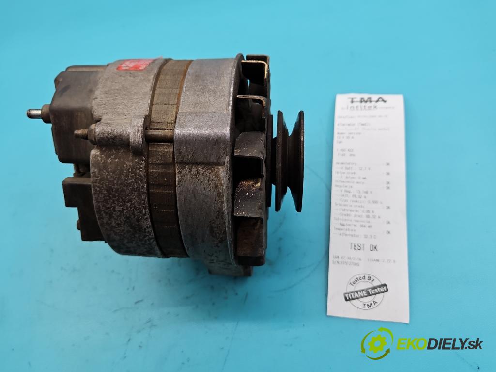 Fiat Uno 1.1 karburátor: 50KM manual 37 kW 1108 cm3 5- Alternator  (Alternátor)