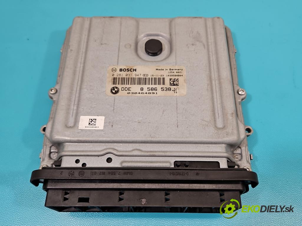 Bmw 5 F10 2010-2017 2.0d 218 HP automatic 160 kW 1995 cm3 5- riadiaca jednotka motora DDE8586538