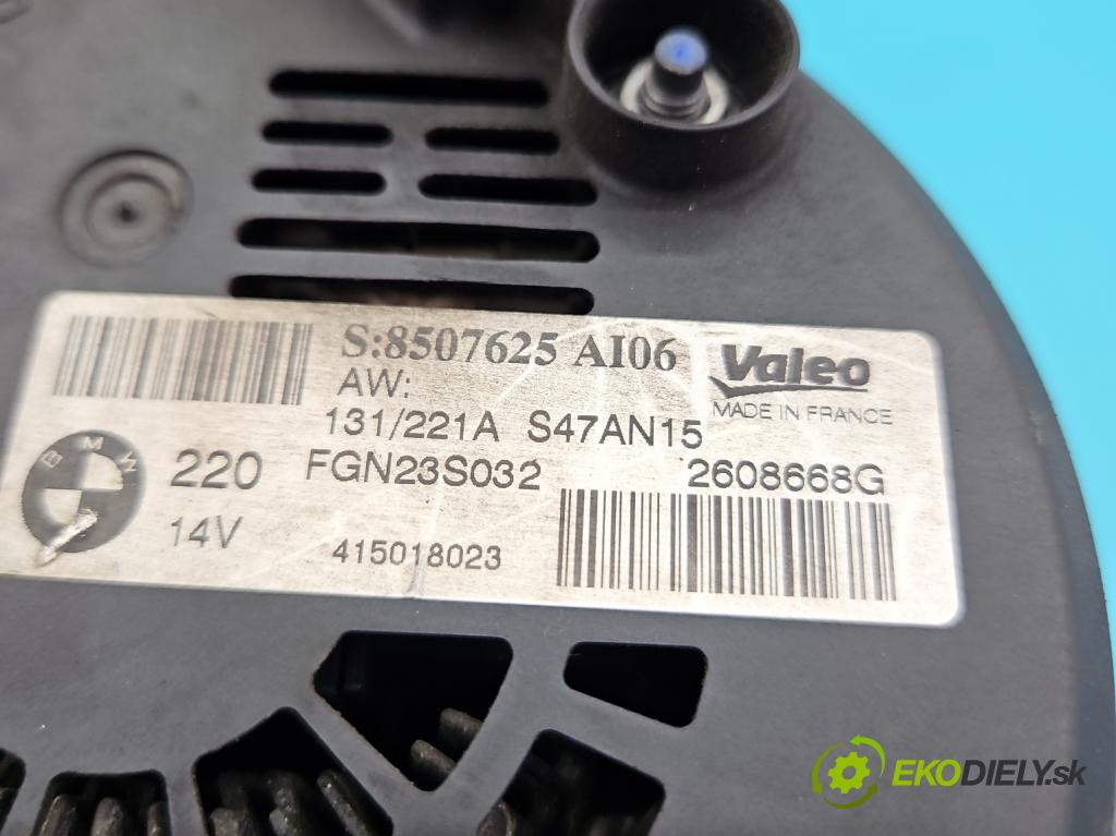 Bmw 5 F10 2010-2017 2.0d 218 HP automatic 160 kW 1995 cm3 5- Alternator 8507625 (Alternátor)
