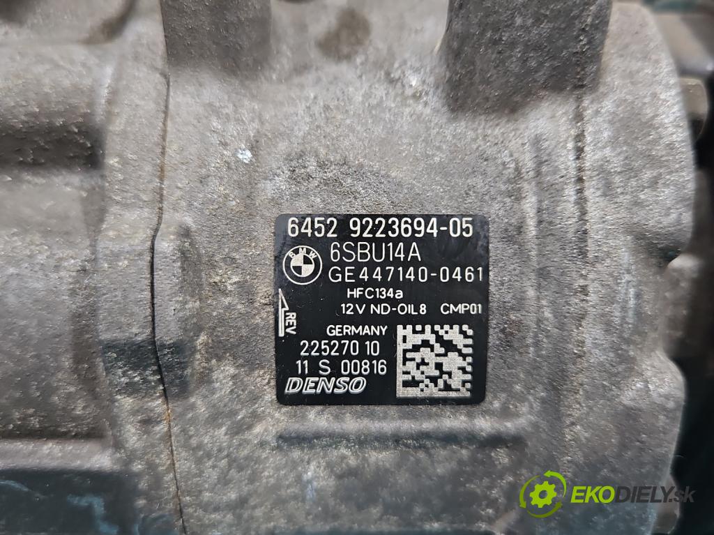 Bmw 5 F10 2010-2017 2.0d 218 HP automatic 160 kW 1995 cm3 5- Kompresor: klimatizácie 9223694 (Kompresor klimatizácie)