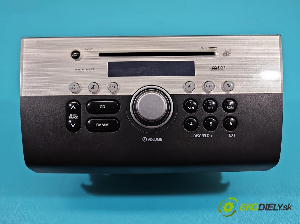 Suzuki Swift Mk6 2005-2010 1.6 16V 125 HP manual 92 kW 1586 cm3 3- Radio originál 39101-62J2