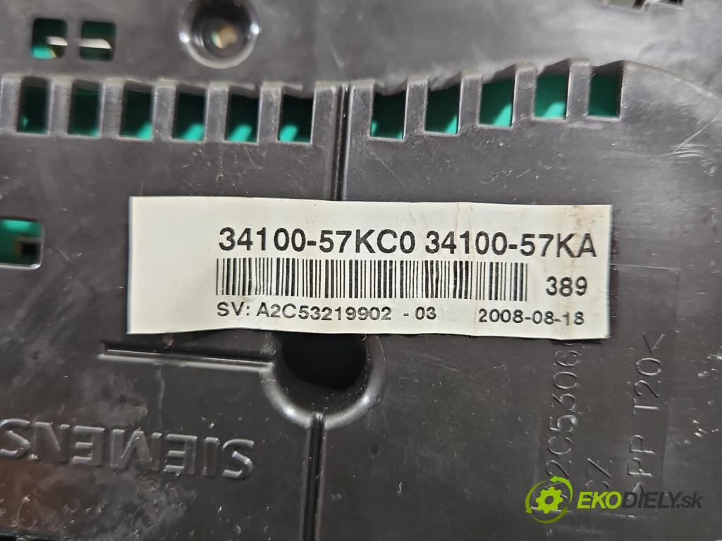 Suzuki Swift Mk6 2005-2010 1.6 16V 125 HP manual 92 kW 1586 cm3 3- prístrojovka/ budíky 34100-57KC0 (Prístrojová doska)