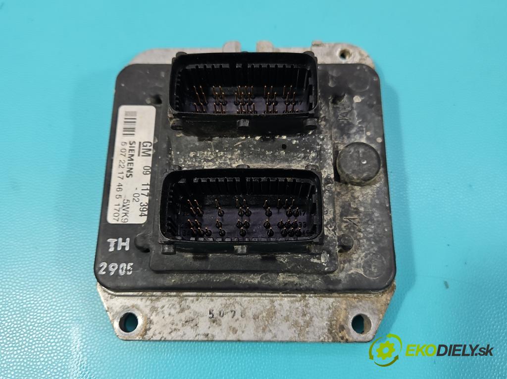 Opel Astra II 1998-2009 1.8 16V 116 HP manual 85 kW 1796 cm3 5- riadiaca jednotka motora 09117394