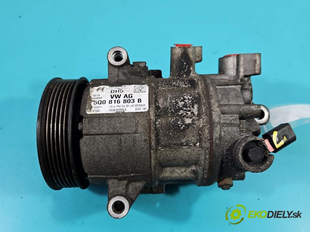 Skoda Karoq 2017- 1.5 TSI 150 HP automatic 110 kW 1498 cm3 5- Kompresor: klimatizácie 5Q0816803B (Kompresor klimatizácie)
