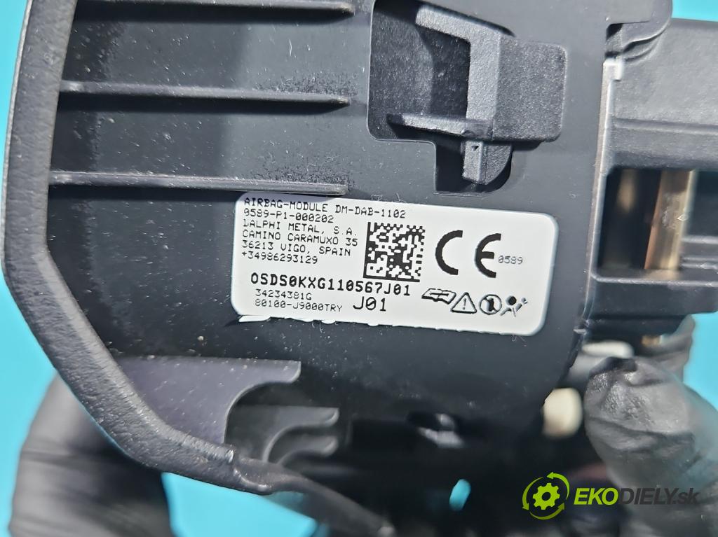 Hyundai Kona I 2017-2023 1.0 120 HP manual 88,3 kW 998 cm3 5- airbag vzduch: Řidiči: 0589-P1-000202 (Airbag)