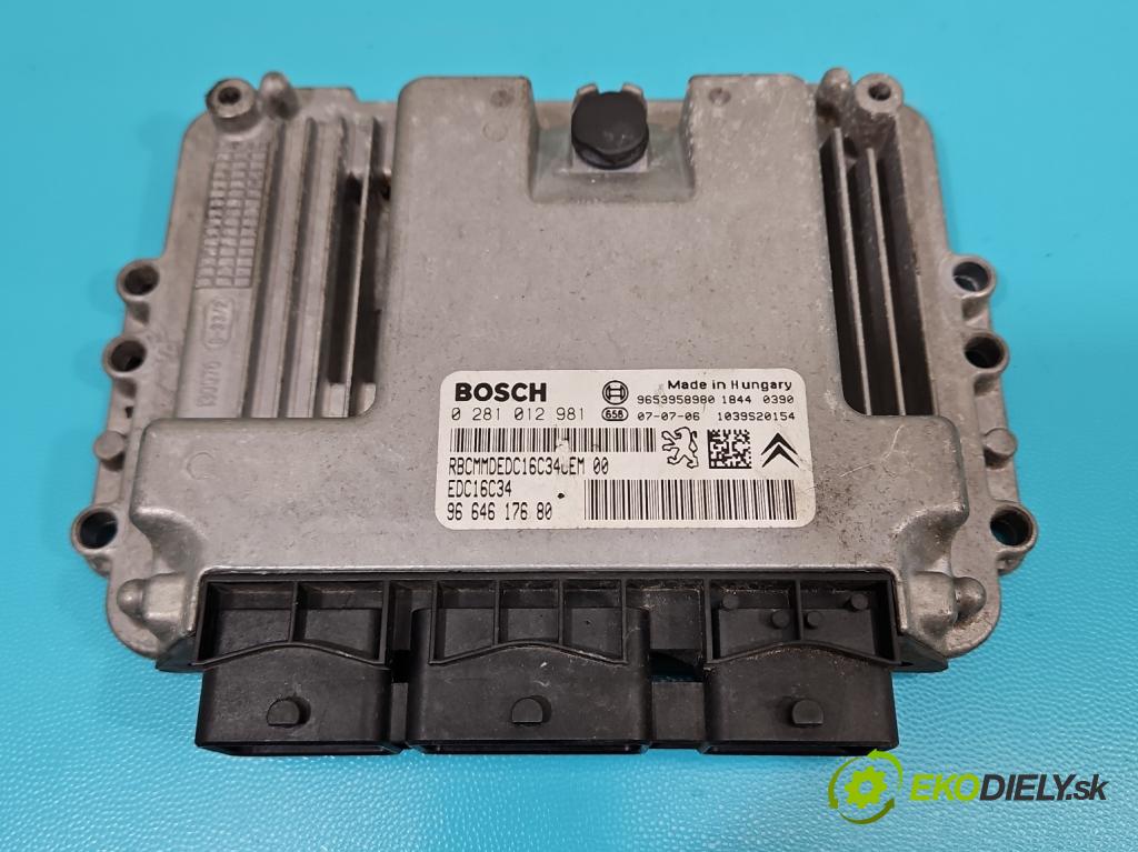Citroen C4 Grand picasso I 2006-2013 1.6 hdi 109 HP automatic 80 kW 1560 cm3 5- riadiaca jednotka motora 9664617680