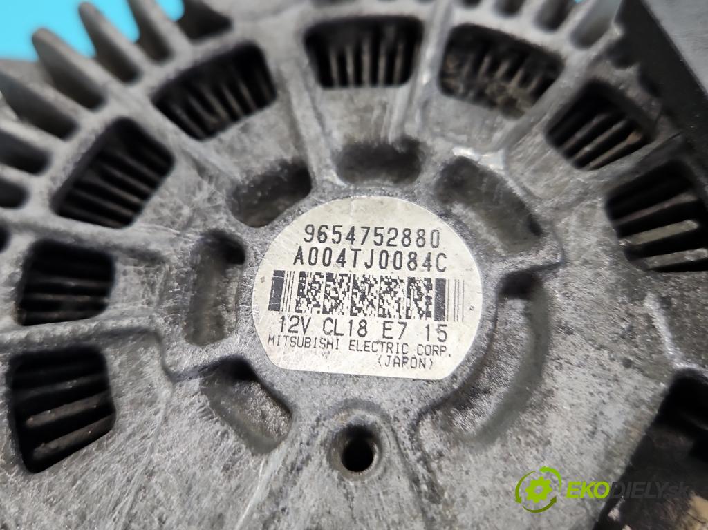 Citroen C4 Grand picasso I 2006-2013 1.6 hdi 109 HP automatic 80 kW 1560 cm3 5- Alternator 9654752880 (Alternátor)