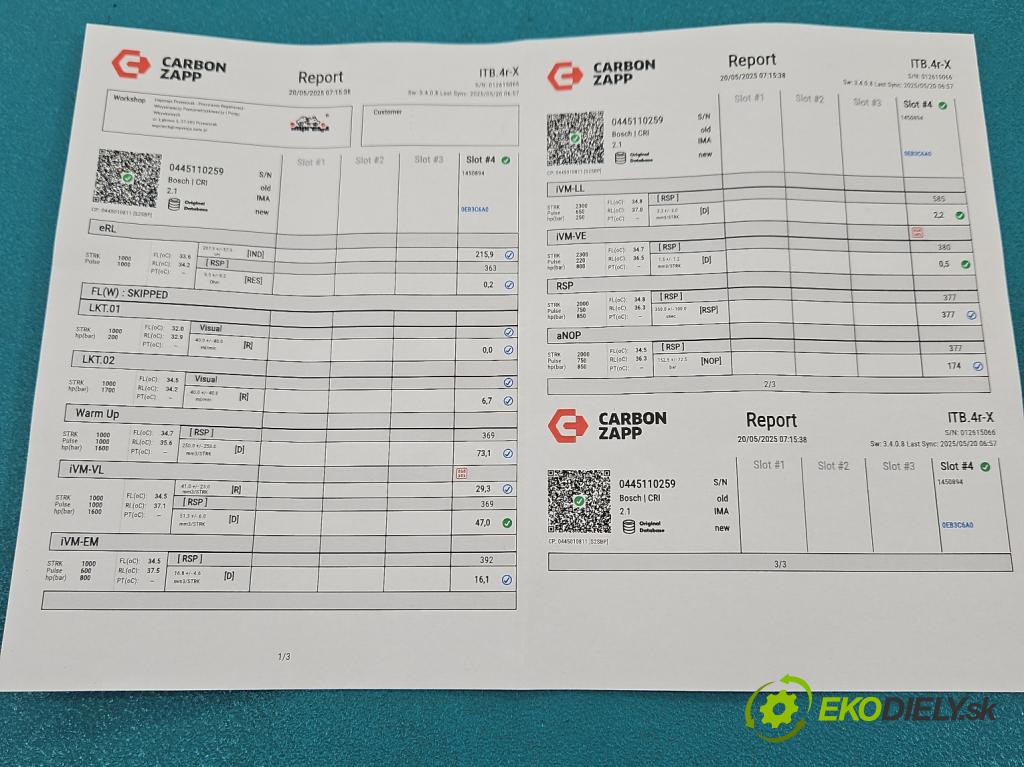 Citroen C4 Grand picasso I 2006-2013 1.6 hdi 109 HP automatic 80 kW 1560 cm3 5- vstrek 0445110259 (Vstrekovač paliva)