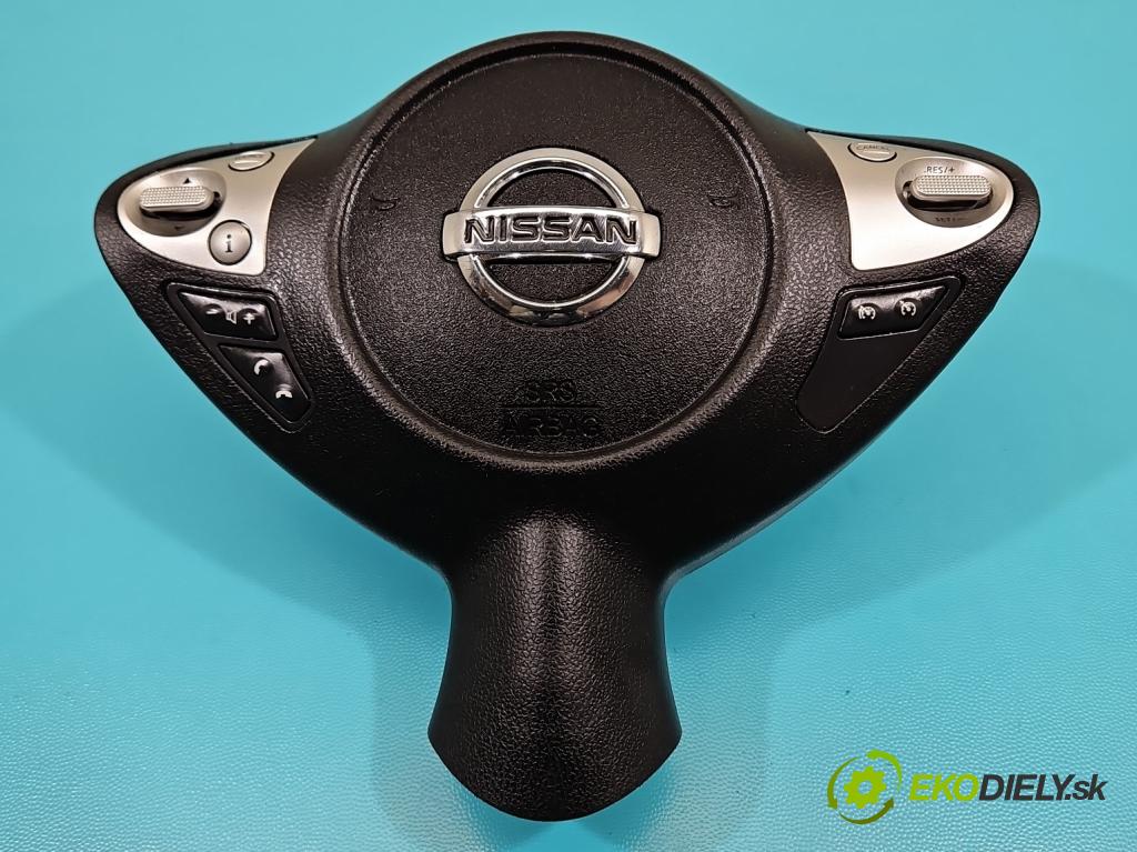 Nissan Juke I 2010-2019 1.2 T 116 HP manual 85 kW 1197 cm3 5- airbag vzduch: Řidiči: 34137661A (Airbag)
