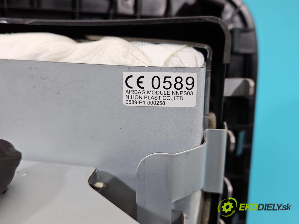 Nissan Juke I 2010-2019 1.2 T 116 HP manual 85 kW 1197 cm3 5- airbag vzduch: spolujezdce: 0589-P1-000258 (Airbag)
