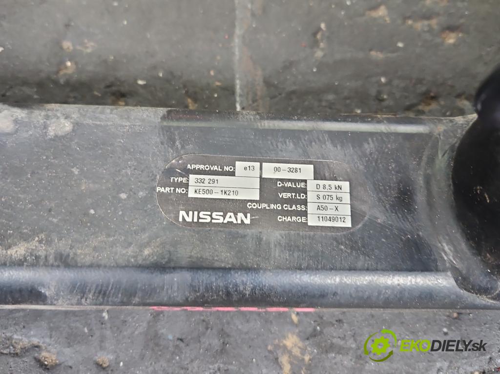 Nissan Juke I 2010-2019 1.2 T 116 HP manual 85 kW 1197 cm3 5- Hák: vlečení: KE500-1K210 (Ťažné zariadenie)