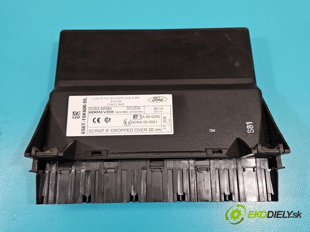 Ford Fusion 1.4 16V 80 HP manual 59 kW 1388 cm3 5- riadiaca jednotka motora 6S61-12A650-GD