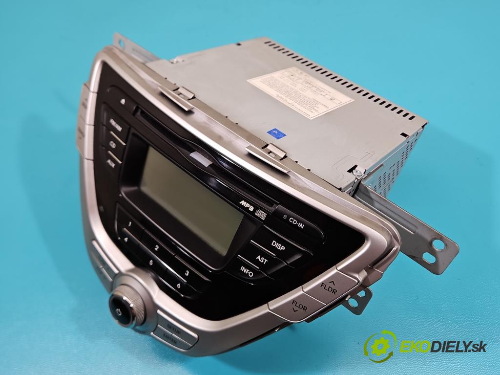 Hyundai Elantra V 2010-2016 1.6 GDI 132  HP manual 97 kW 1591 cm3 4- Radio originál 96170-3X600BLH