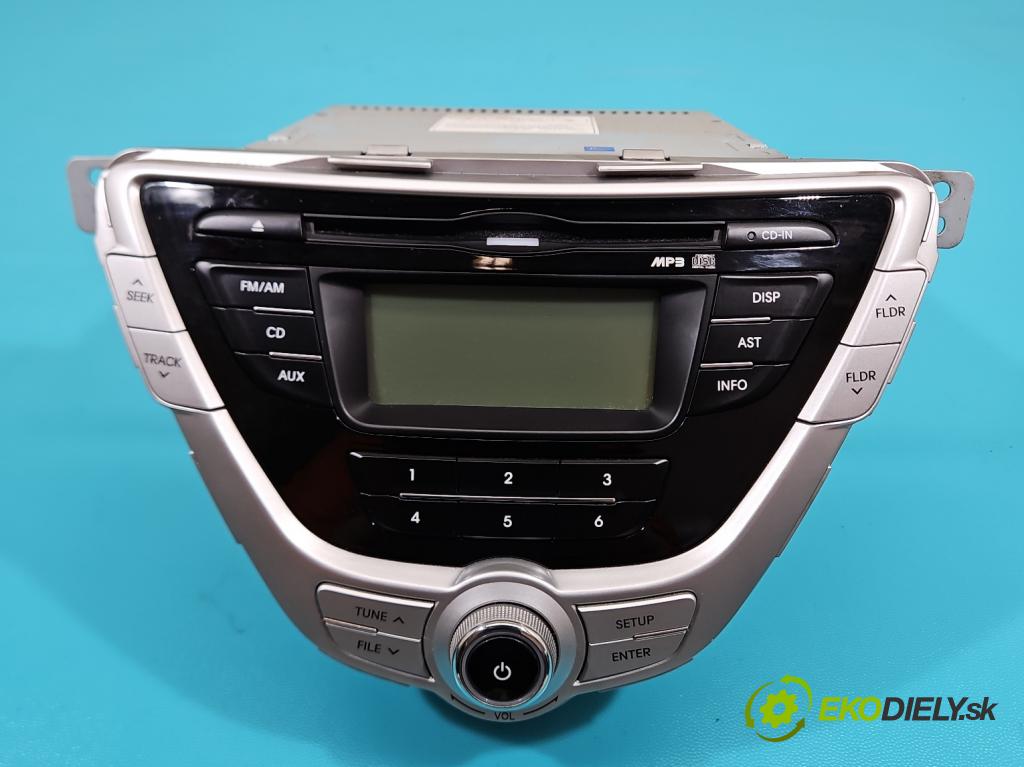 Hyundai Elantra V 2010-2016 1.6 GDI 132  HP manual 97 kW 1591 cm3 4- Radio originál 96170-3X600BLH