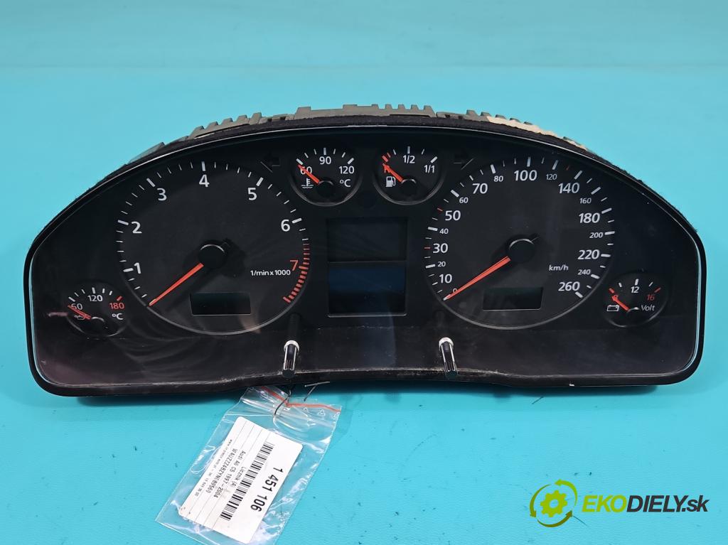 Audi A6 C5 1997-2004 1.8 T 150 HP manual 110 kW 1781 cm3 4- prístrojovka/ budíky 4B0920900D (Prístrojová doska, displej)