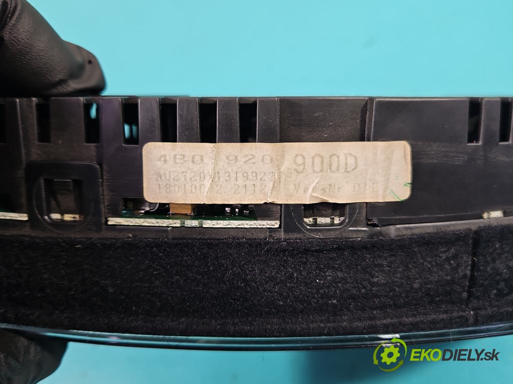 Audi A6 C5 1997-2004 1.8 T 150 HP manual 110 kW 1781 cm3 4- prístrojovka/ budíky 4B0920900D (Prístrojová doska, displej)