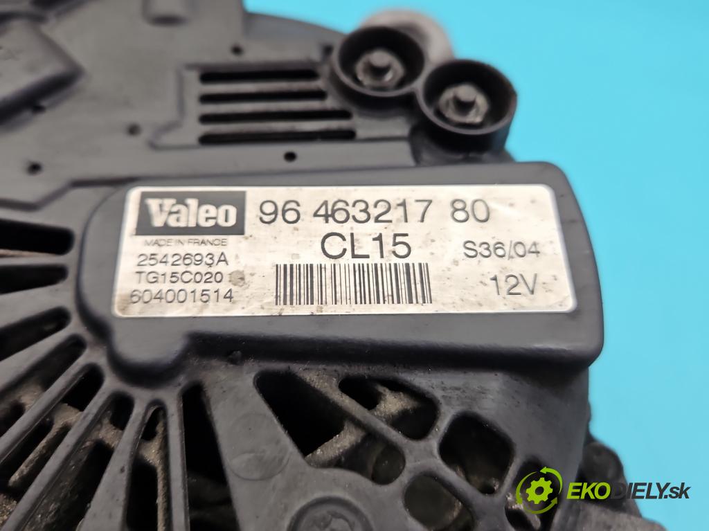 Citroen C5 I 2001-2008 1.6 hdi 109 HP manual 80 kW 1560 cm3 5- Alternator 9646321780 (Alternátor)