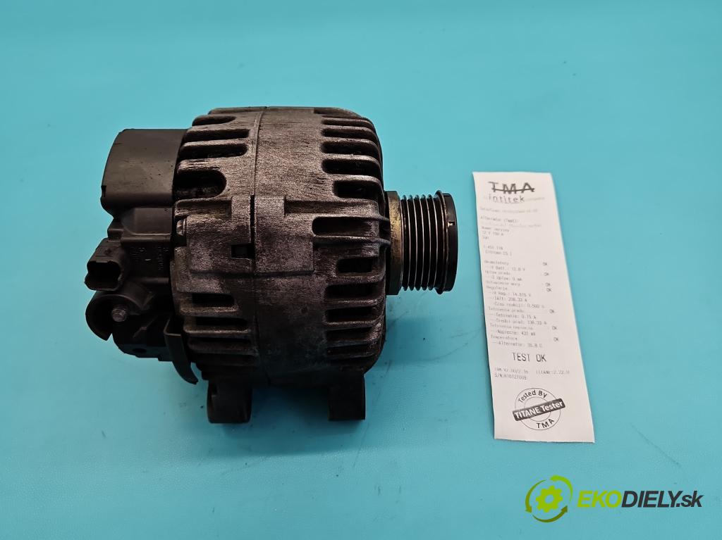 Citroen C5 I 2001-2008 1.6 hdi 109 HP manual 80 kW 1560 cm3 5- Alternator 9646321780 (Alternátor)