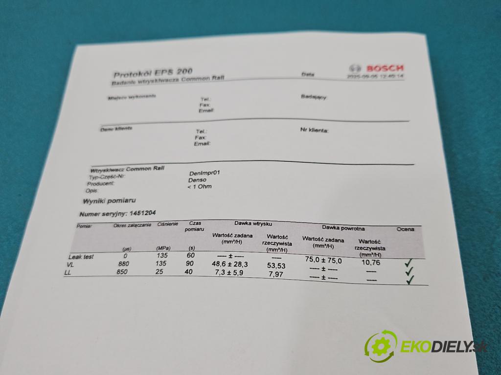 Ford Transit Mk7 2006-2013 2.2 tdci 110 HP manual 81 kW 2198 cm3 5- vstrek 6C1Q-9K546-AC (Vstrekovač paliva)