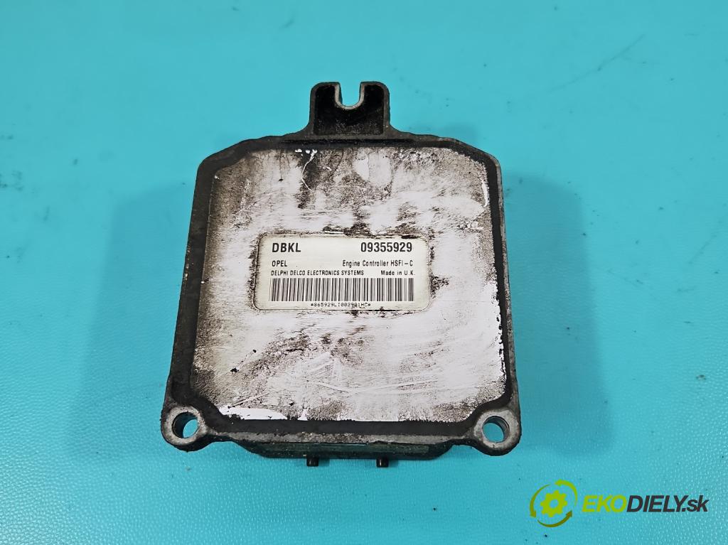 Opel Astra II 1998-2009 1.6 16V 101 HP manual 74 kW 1598 cm3 5- riadiaca jednotka motora 09355929