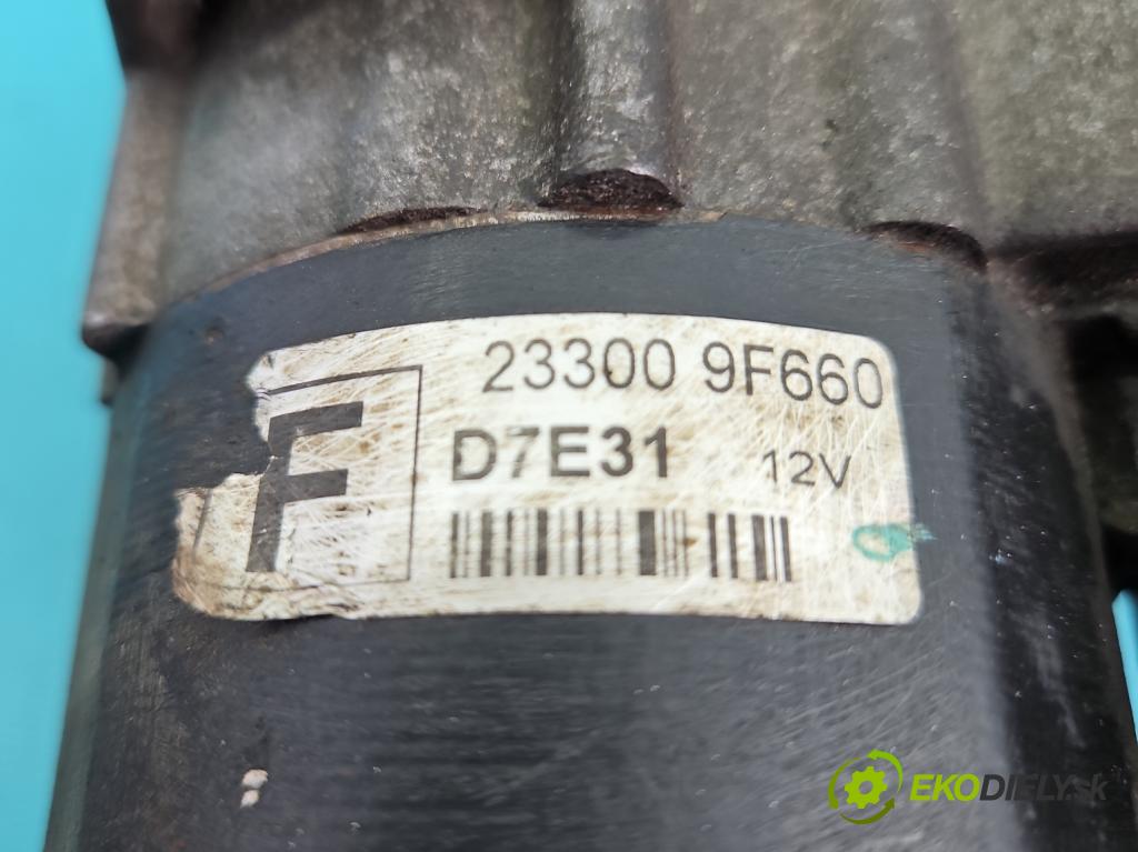 Nissan Almera N16 2000-2006 1.5 16V 90 HP manual 66 kW 1498 cm3 5- štartér 233009F660 (Štartér)