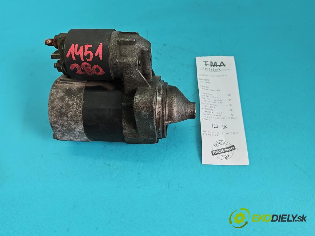 Nissan Almera N16 2000-2006 1.5 16V 90 HP manual 66 kW 1498 cm3 5- štartér 233009F660 (Štartér)
