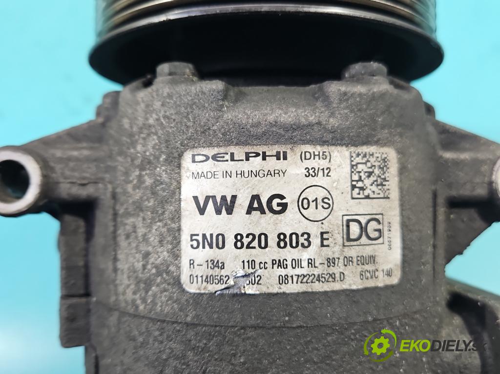 Vw Passat CC 2008-2016 2.0 tdi 140 HP automatic 103 kW 1968 cm3 4- Kompresor: klimatizácie 5N0820803E (Kompresor klimatizácie)