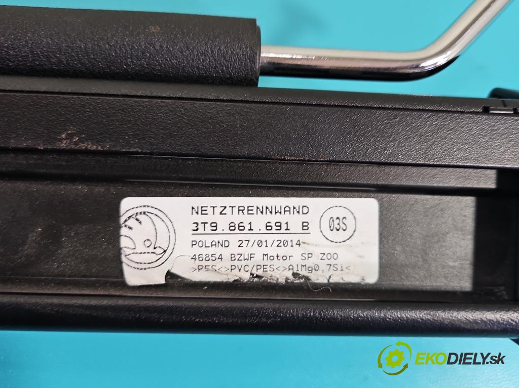 Skoda Superb II 2008-2015 2.0 tdi 170 HP automatic 125 kW 1968 cm3 5- roleta 3T9861691B (Roleta kufra)