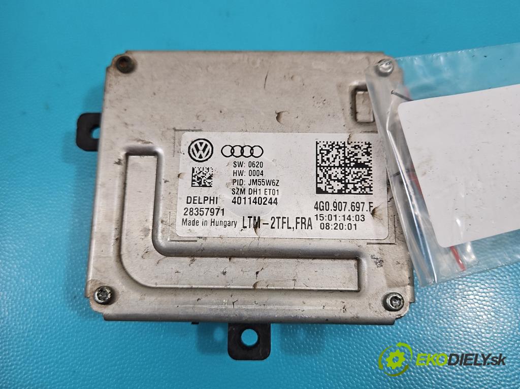 Skoda Superb II 2008-2015 2.0 tdi 170 HP automatic 125 kW 1968 cm3 5- střídač: xenon 4G0907697F (Riadiaca jednotka xenónu)