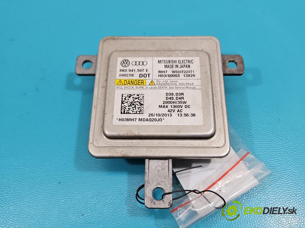 Skoda Superb II 2008-2015 2.0 tdi 170 HP automatic 125 kW 1968 cm3 5- střídač: xenon 8K0941597E (Riadiaca jednotka xenónu)