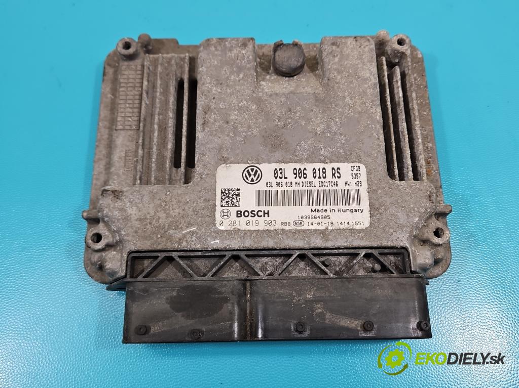 Skoda Superb II 2008-2015 2.0 tdi 170 HP automatic 125 kW 1968 cm3 5- riadiaca jednotka motora 03L906018RS