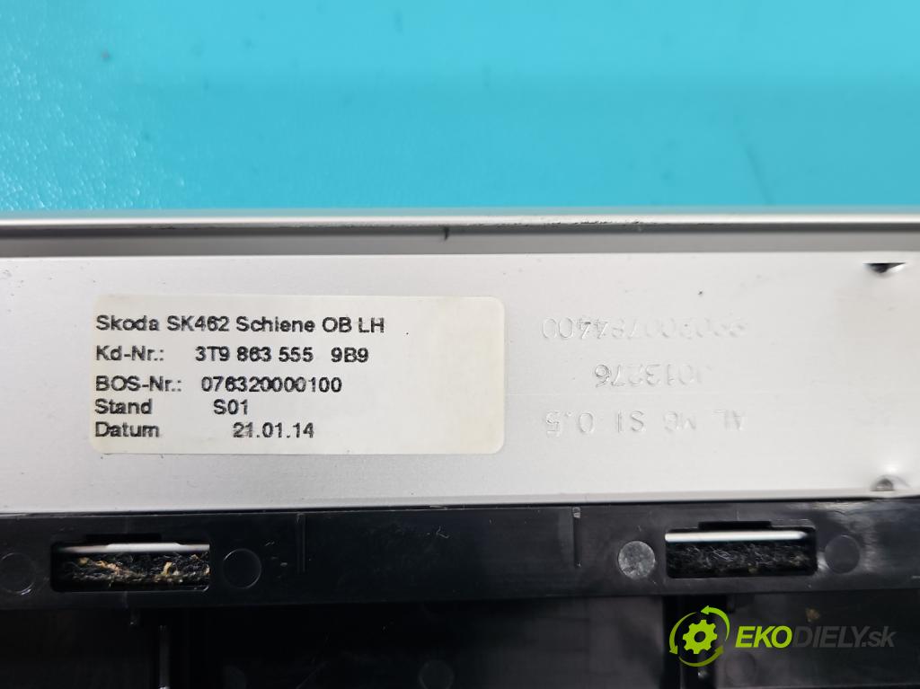 Skoda Superb II 2008-2015 2.0 tdi 170 HP automatic 125 kW 1968 cm3 5- Železnice: kufra: 3T9863556