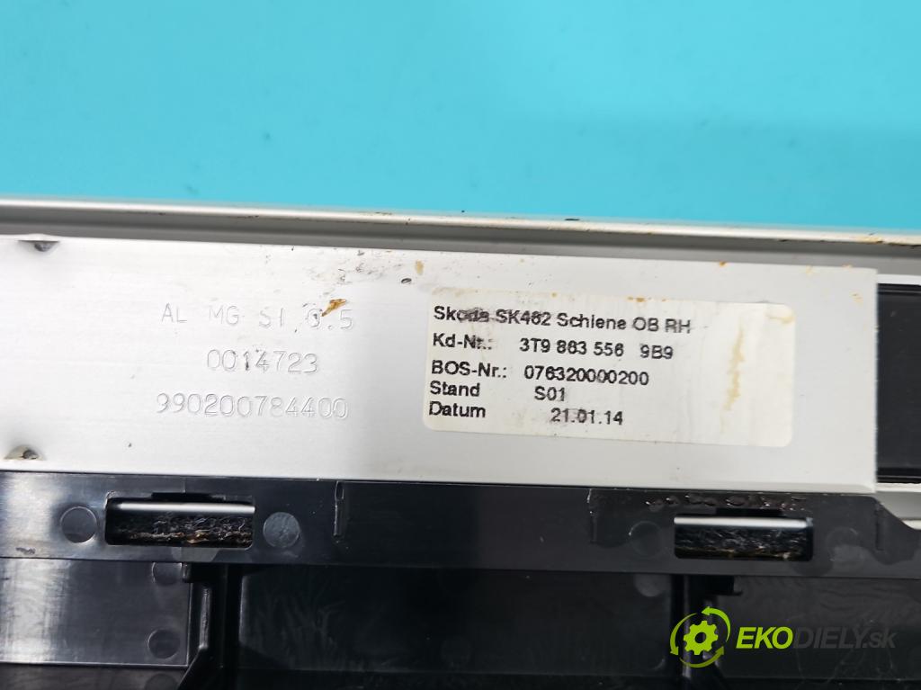Skoda Superb II 2008-2015 2.0 tdi 170 HP automatic 125 kW 1968 cm3 5- Železnice: kufra: 3T9863556