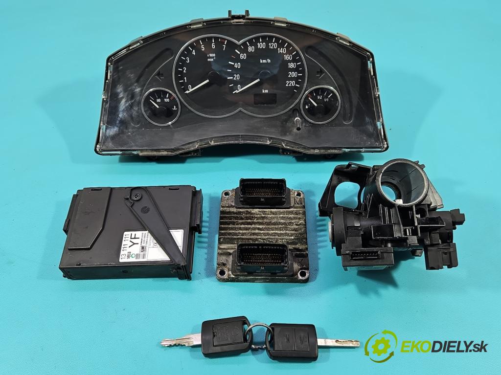Opel Meriva A 2002-2010 1.6 16V 101 HP manual 74 kW 1598 cm3 5- riadiaca jednotka motora 12230554