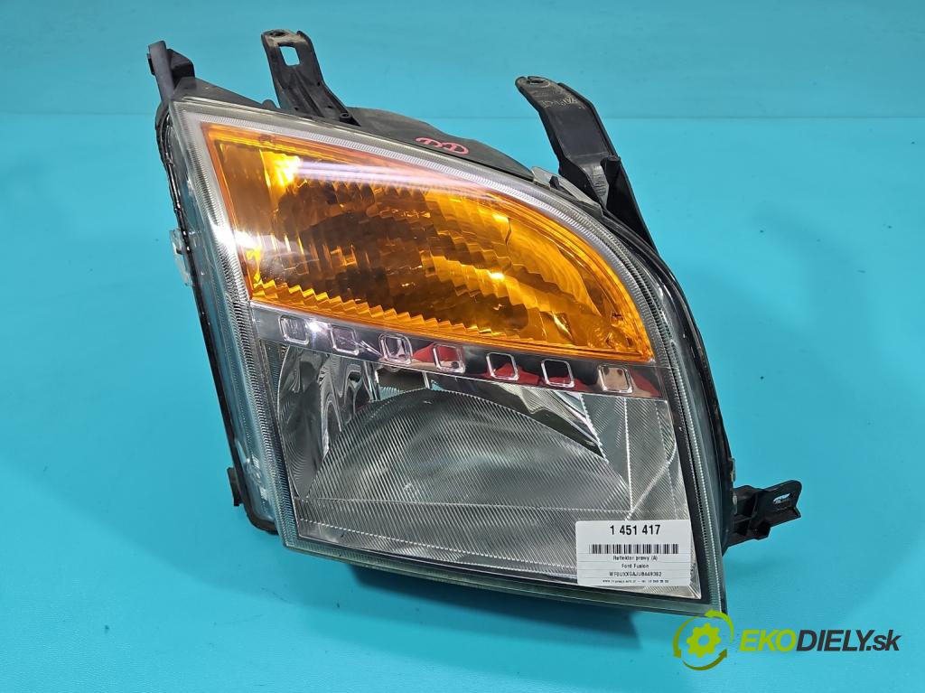 Ford Fusion 1.4 16V 80 HP manual 59 kW 1388 cm3 5- Reflektor: pravý  (Svetlo predné pravé)