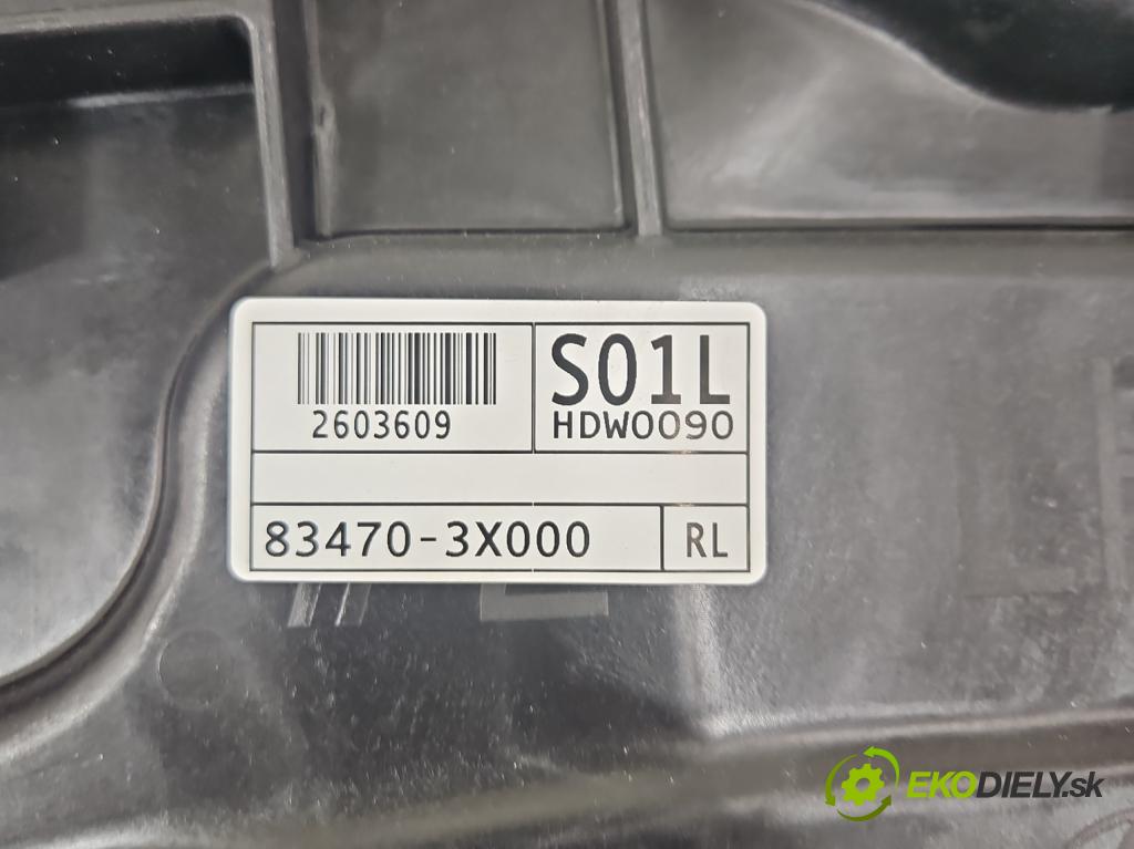 Hyundai Elantra V 2010-2016 1.6 GDI 132 hp manual 97 kW 1591 cm3 4- mechanismus stahování zadní levý 83470-3X000