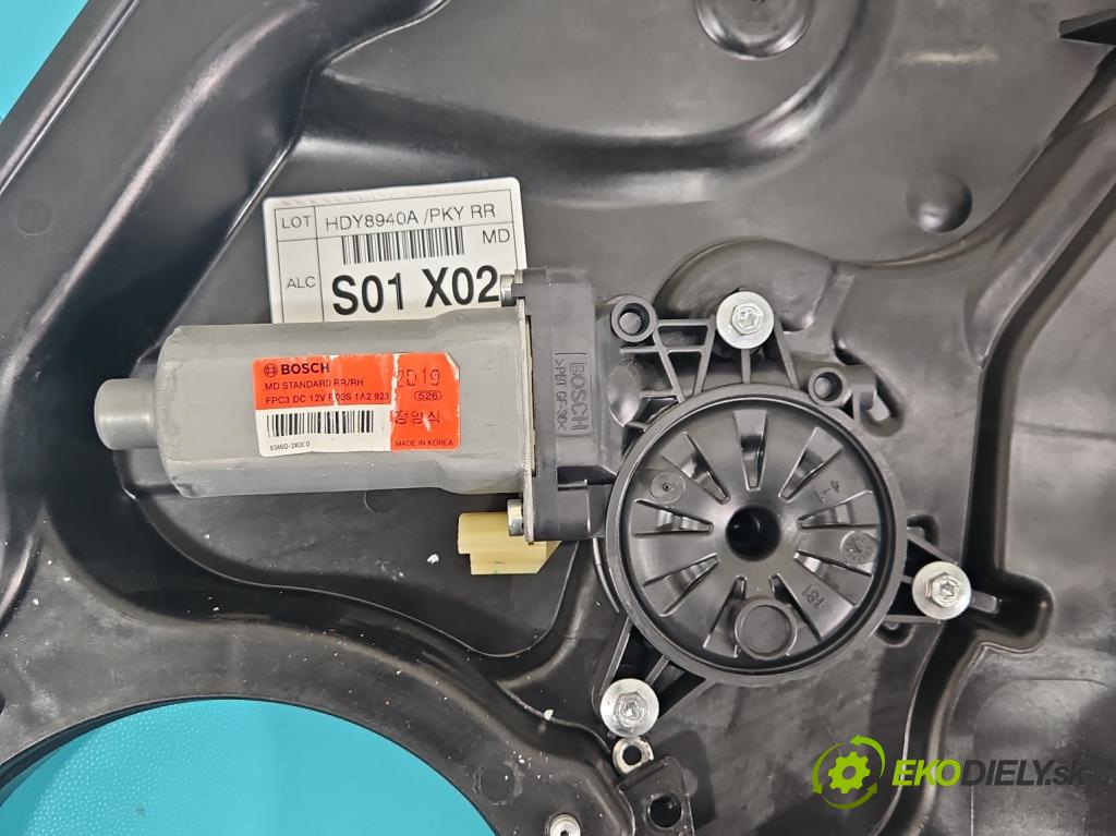 Hyundai Elantra V 2010-2016 1.6 GDI 132 hp manual 97 kW 1591 cm3 4- mechanismus stahování zadní pravý 83480-3X000