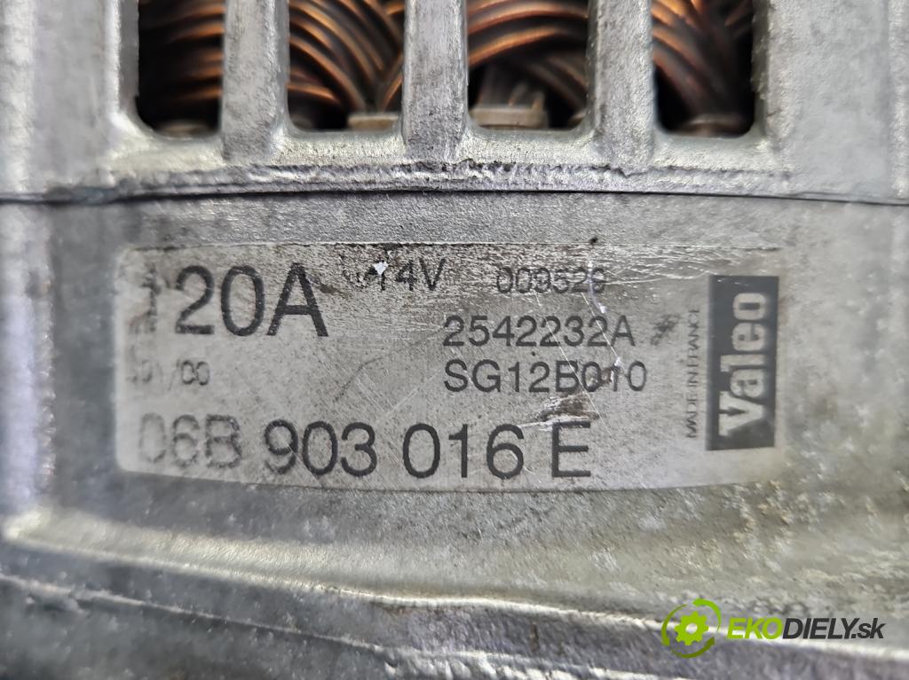 Audi A6 C5 1997-2004 1.8 T 150 HP manual 110 kW 1781 cm3 4- Alternator 06B903016E (Alternátor)