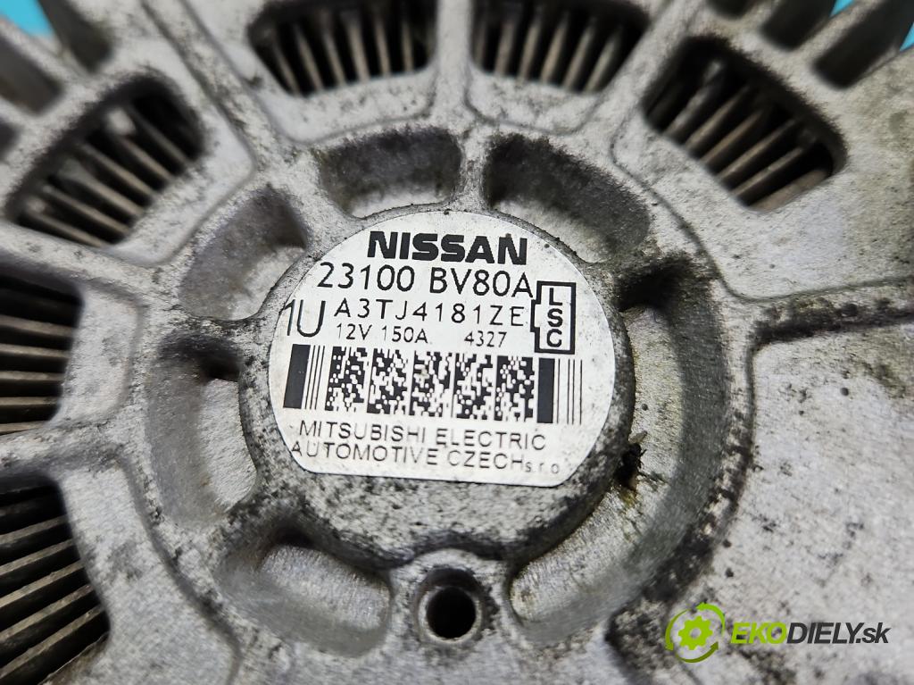 Nissan Juke I 2010-2019 1.2 T 116 HP manual 85 kW 1197 cm3 5- Alternator 23100BV80A (Alternátor)