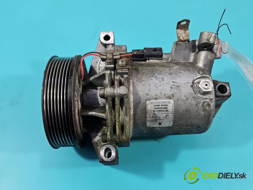 Nissan Juke I 2010-2019 1.2 T 116 HP manual 85 kW 1197 cm3 5- Kompresor: klimatizácie 92600-BV80A (Kompresor klimatizácie)